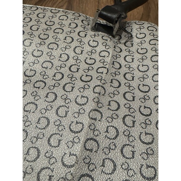 Guess Los Angeles Purse Shoulder Bag Gray All Over Design Logo (SEE PICS!) - Picture 7 of 8